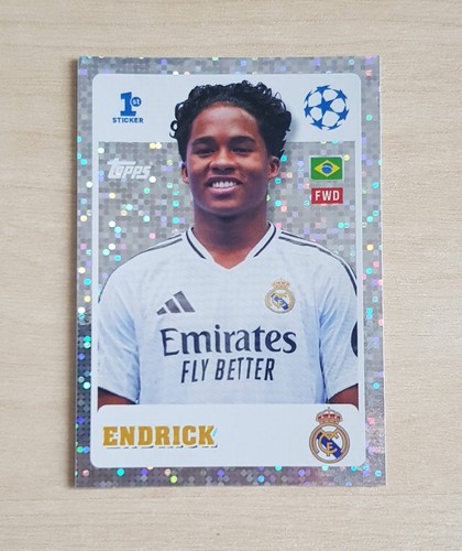 Endrick 1st Rookie Sticker # 243 - Topps Champions League 2024/25 24/25 ...