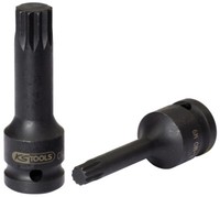 "Ks Tools 1/2\" Kraft-Bit-Stecknuss Vielzahn (Xzn), 75Mm, M18 (911.0954)"