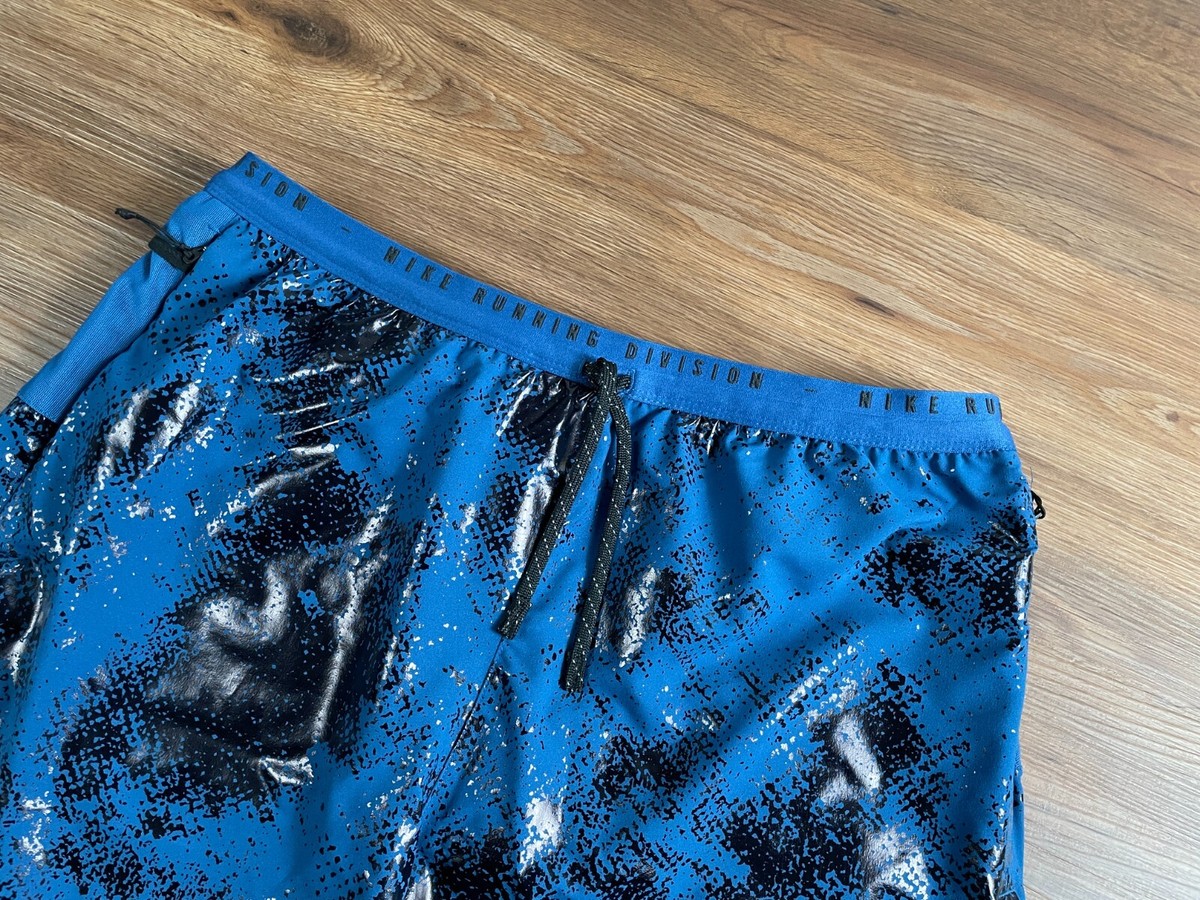Nike Dri-Fit ADV Inch Running Shorts Blau Schwarz M,L NEU
