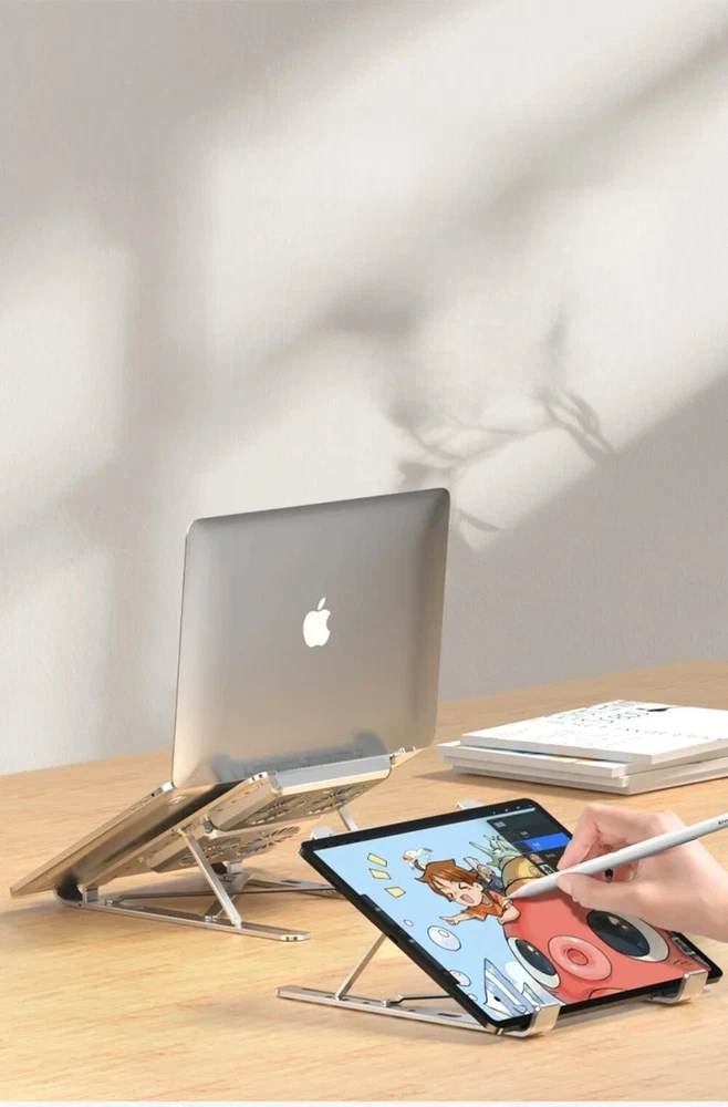 Laptop Stand with cooling fan Foldable lift Notebook holder aluminum alloy with