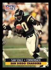 Sam Seale #644 1991 Pro Set San Diego Chargers Football