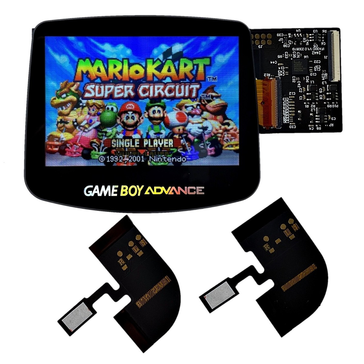 Game Boy Advance FunnyPlaying M2 3.0 IPS Laminated Backlight Kit +