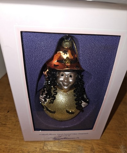 Peggy Abrams Halloween Ornament Witch Bulb NIB NEW RARE - Picture 2 of 5