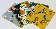LOT de 10 LINGETTES LAVABLES bébé ou demaquillantes motifs au choix