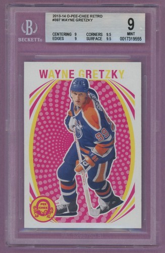 2013 13-14 OPC O-PEE-CHEE RETRO OILERS WAYNE GRETZKY #397 BGS 9 MINT