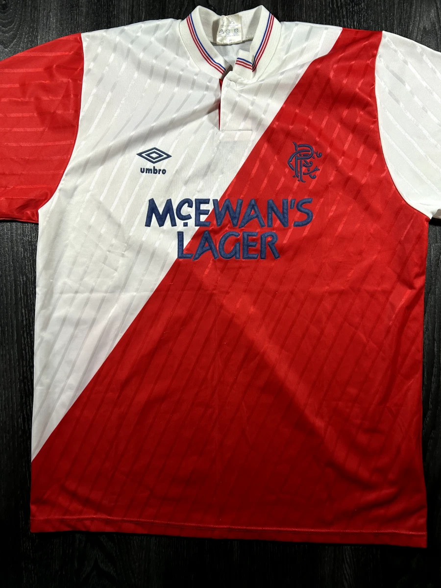 スポーツ別 レンジャーズFC 1987-88ヴィンテージユニフォーム UMBRO L