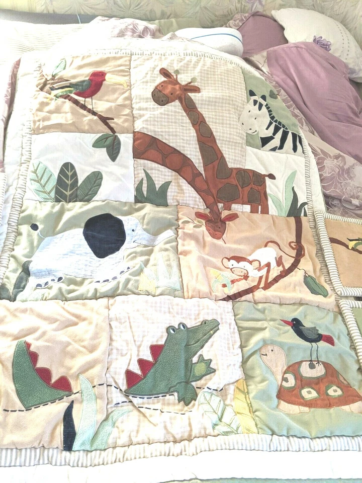 Kidsline 桑给巴尔 5 SOFT 墙被丛林野生动物园动物绿色婴儿儿童房套装 — 第 3/4 张图片