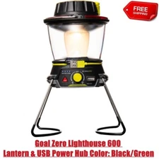 Goal Zero Lighthouse 600 Lantern & USB Power Hub Color: Black/Green