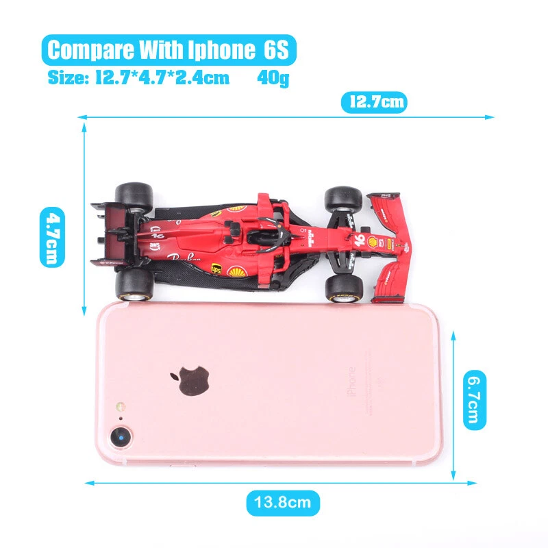 BBurago 1/43 2021 Ferrari SF21 #16 Charles Leclerc F1 Model Car Formula One Toy - Image 4 of 4