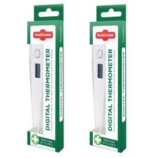 CE Safety Digital LCD Thermometer x2 Medical Body Safe Temperature Oral Alarm
