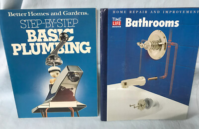 BOOKS Home Repair & Improvement ''Step-By-Step Basic Plumbing'' & ''Bathrooms'' -A1