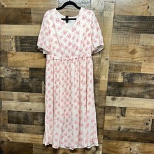 GRACE KARIN Summer Boho Floral Dress Casual V Neck Short Flutter Sleeve Dress