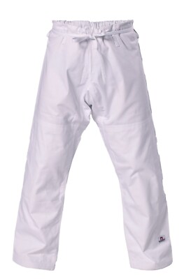 Danrho Judo Pants White Heavy. 100% cotton. - 380gsm. Judo, BJJ, Ju Jutsu, SV