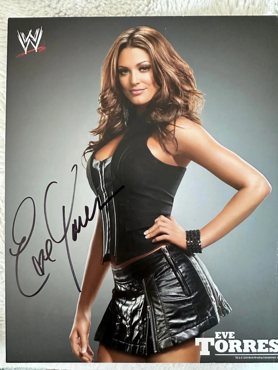Фотографии с автографами оригинальные Eve Torres Wrestling