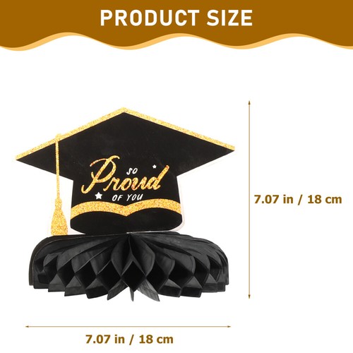 9PCS Graduation Season Honeycomb Centerpieces Graduation Table Decor for Student - Picture 3 of 12