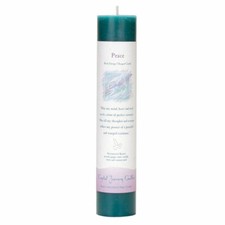 NEW Crystal Journey Herbal Magic PEACE Candle - Reiki Charged 7" Pillar