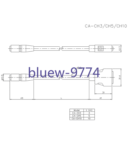 KEYENCE CA-CH5 NEW 5M CABLEFedex shipping - Picture 3 of 5