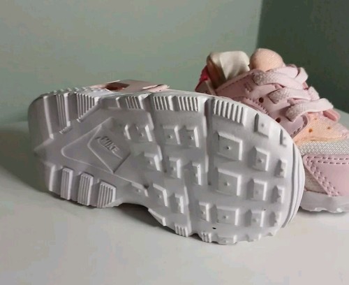 (TD) Nike Air Huarache Run 'White' 704950-110 Toddlers Size 4c Athletic Sneakers - Picture 3 of 5