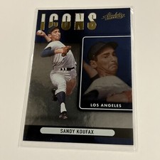 2022 Panini Absolute Baseball Icons Sandy Koufax Los Angeles Dodgers 