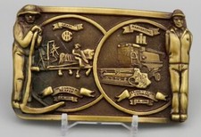 IH International Harvester McCormick Reaper Spec Cast Belt Buckle Heavy