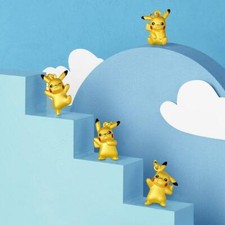 Gold Cartoons 3D Pikachu Pok mon Pendant Chain Necklace