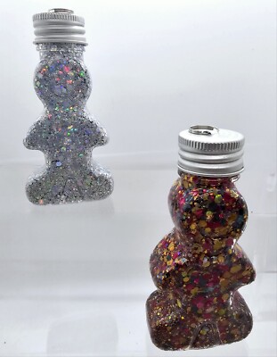 X2 Brightly Color Homemade Gingerbread Glitter Ornaments Color Of Chocie