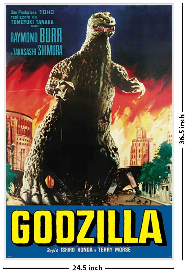 Godzilla Fire Poster - 24.5in x 36.5in - Laminated | eBay