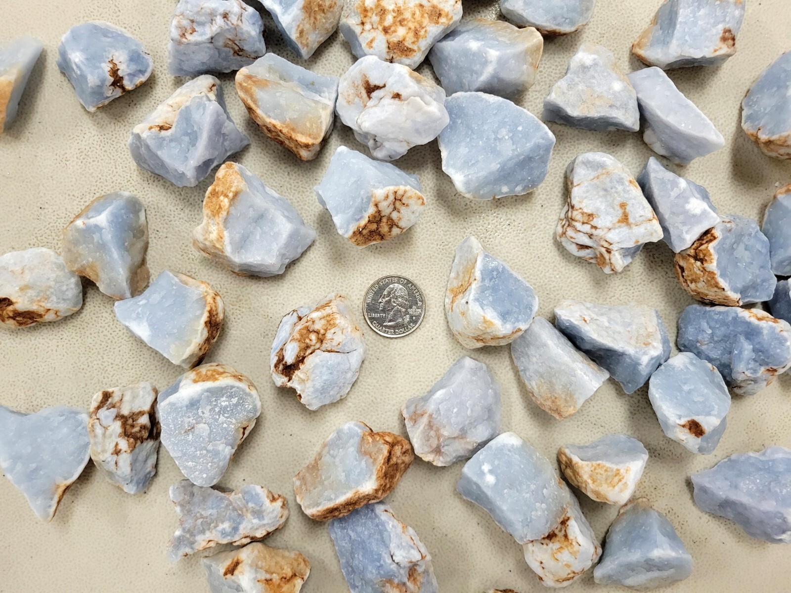 Angelite Crystal Raw Rough Bulk Gemstones Anhydrite Stones for Tumbling ...