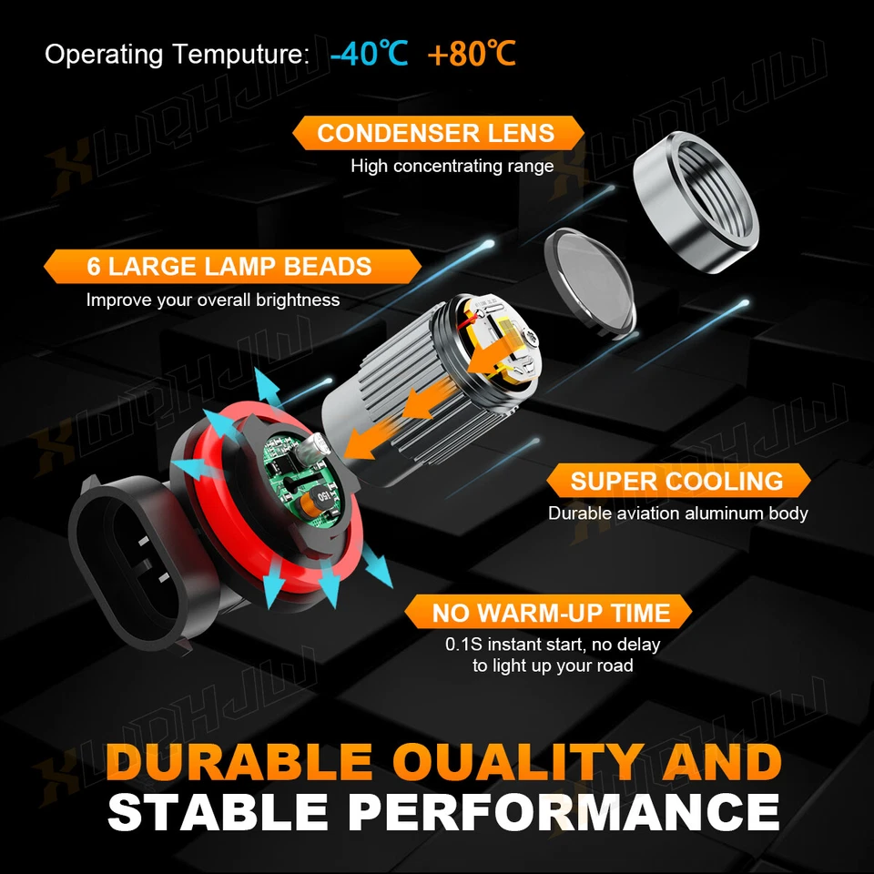 H11 H8 Faro LED Bombilla Blanca Para Ducati 848 1198 1098 R S EVO Panigale 1199 Foto 3 de 4