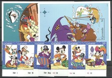 Walt Disney, Pirati - Grenada - 3066-3071, Bl.406-407 ** MNH 1995