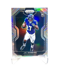 2020 Panini Chronicles Football JK DOBBINS Prizm Black Silver Rookie #PB-6