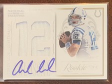 Andrew Luck 2012 National Treasures Colossal RPA Rookie Jersey RC Auto #2 35/50