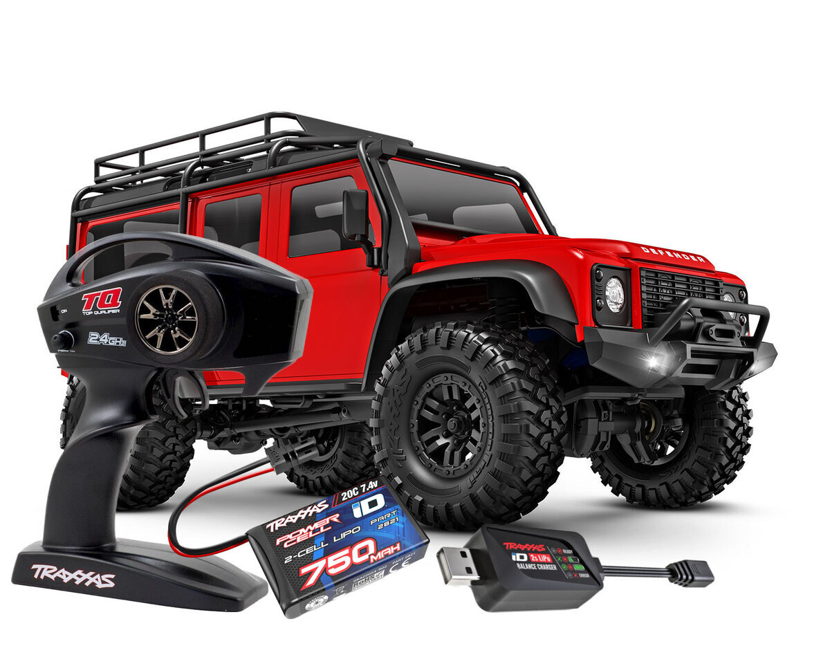 TRX4M Land Rover Defender レッド Traxxas TRX-4M Land Rover Defender 1/18 RTR rot TRX97054-1