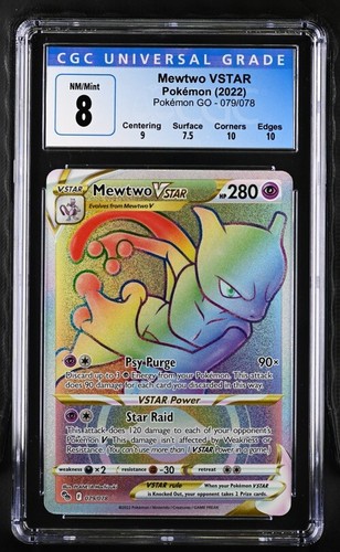 Mewtwo VSTAR graded CGC 8 for sale on eBay