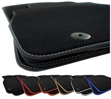 Fußmatten passend für Audi A4 B6 Bj.2000-04 Limousine Velours Schwarz 8X Clip