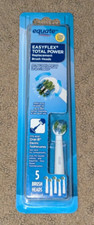 Equate EasyFlex Total Power Replacement Toothbrush Heads 5 Pack Brand New NIP