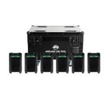ADJ MIRAGE Q6 PAK BLACK IP65 Event Up Lighting System 6 Lights w Cas E10041480