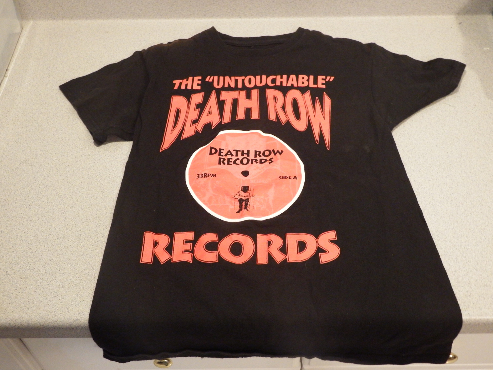 FILA T shirt The Untouchable Death Row Records piccola nera Dr Dre Snoop Dogg
