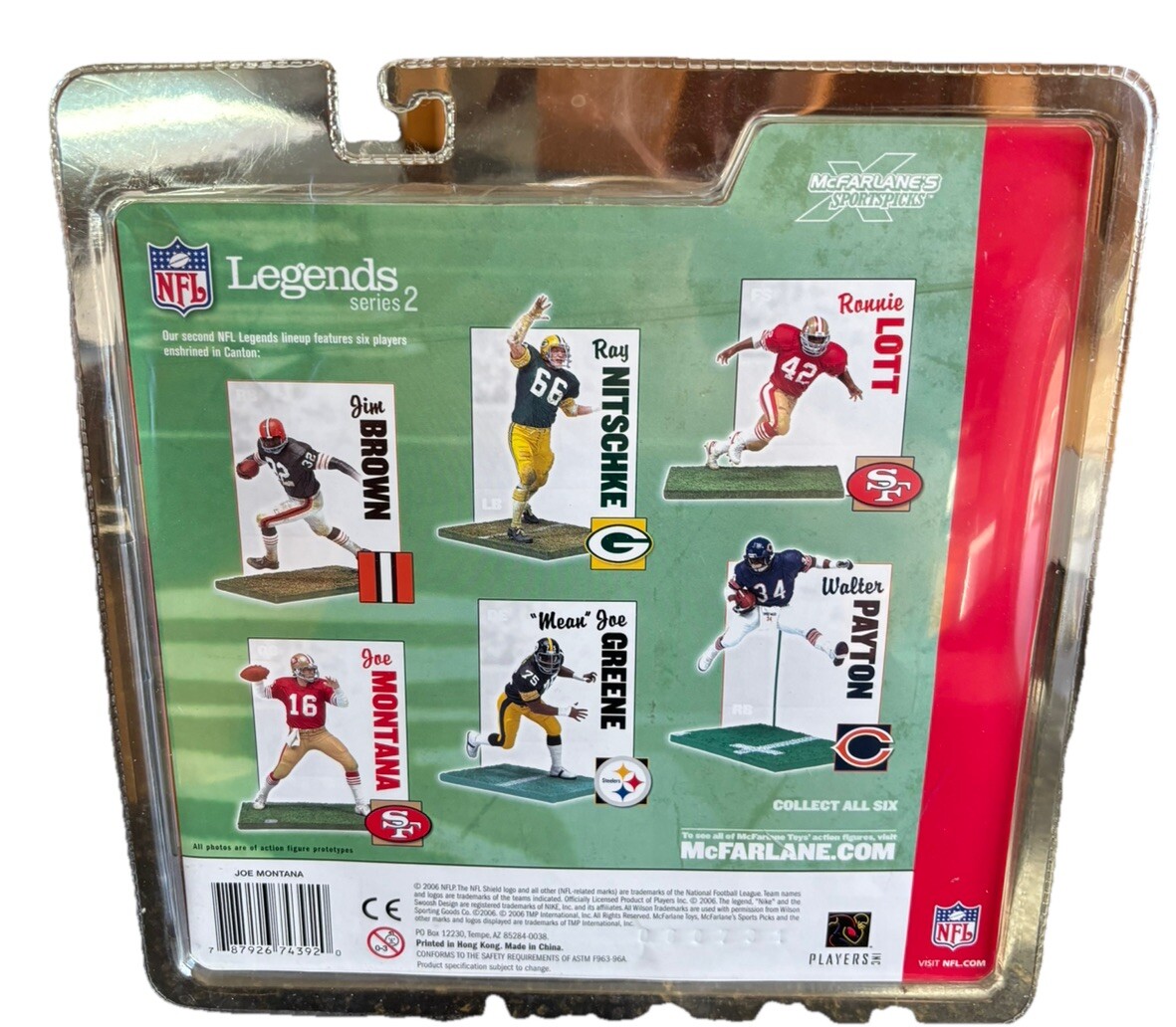 Joe Montana 49ERS フィギュア Legends Series 2 NIB Joe Montana Mcfarlane NFL Legends Series 2 San Francisco