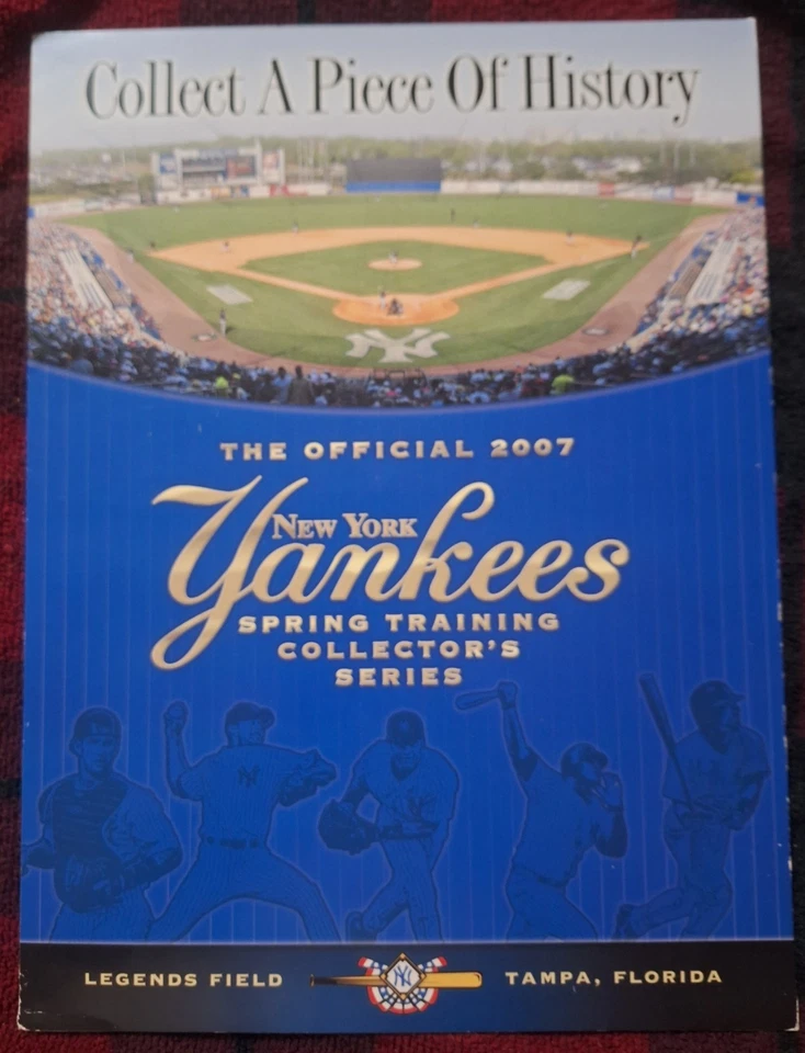 2007 YANKEES Spring Training COLLECTOR'S SERIES 4.75"X2.25" 15 CARD SET & ALBUM - Image 3 of 4