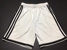 Adidas Youth Climalite Soccer Basketball Shorts Size Large White