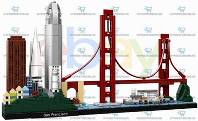 Architecture ungebaut: San Francisco (21043) mit 565 Teilen. MOC Steine
