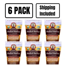 Organic Hulled Barley | 5 lb | Pack of 6 | Non-GMO | Shipping Included | Grain P