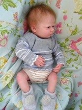 Reborn partial silicone baby boy Silas 19"6lb8 VIDEO JosyNN Josy Newborn Nursery