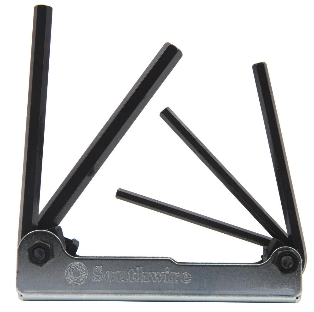 Набор складных шестигранных ключей Southwire в стальном корпусе из 5 частей 3/16 дюйма 3/8 дюйма