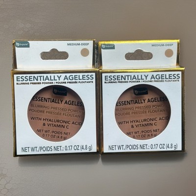 2x b pure ESSENTIALLY AGELESS Medium-Deep Blurring Pressed Powder Paraben Free