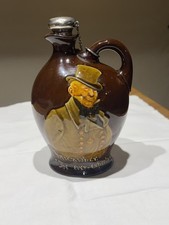 Royal Doulton Dickens Micawber Jug with 1801 Georgian Silver Chained Stopper HM