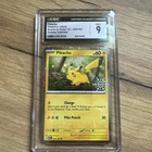 2025 Pikachu 025/165 Holiday Calendar Cosmos Holo Foil Graded CGC 9 MINT