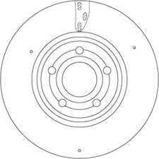 TRW DF6717S Disque de frein pour MERCEDES-BENZ