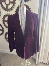Burgundy Velvet Blazer